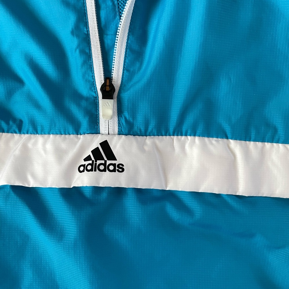 RARE ADIDAS BLUE WINDBREAKER - Picture 2 of 6